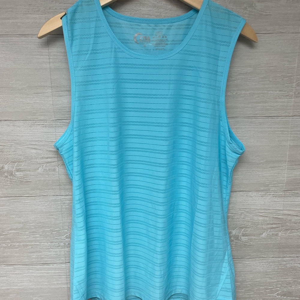 ZYIA Aqua Blue Sleeveless Tank Top